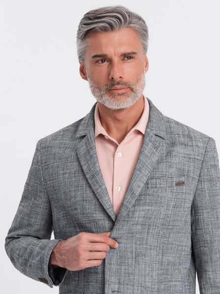 Ombre Clothing Graue Herrenjacke Ombre Clothing