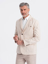 Ombre Clothing Cremefarbener Herren Blazer Ombre Clothing
