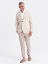 Ombre Clothing Cremefarbener Herren Blazer Ombre Clothing