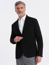 Ombre Clothing Schwarzer Herrenblazer mit Taschen Ombre Clothing