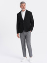 Ombre Clothing Schwarzer Herrenblazer mit Taschen Ombre Clothing