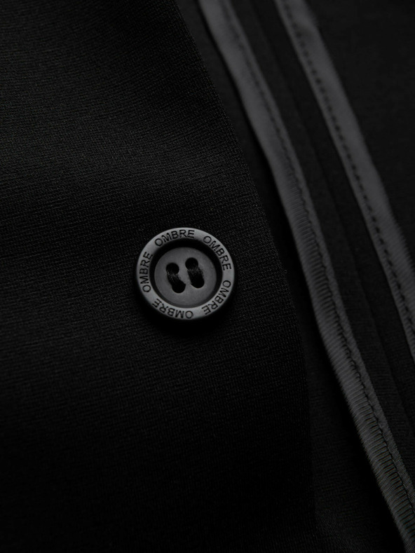 Ombre Clothing Schwarzer Herrenblazer mit Taschen Ombre Clothing