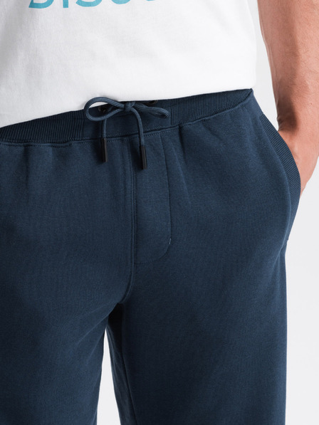 Ombre Clothing Dunkelblau Herren Basic Sweat Shorts Ombre Kleidung