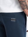 Ombre Clothing Dunkelblau Herren Basic Sweat Shorts Ombre Kleidung