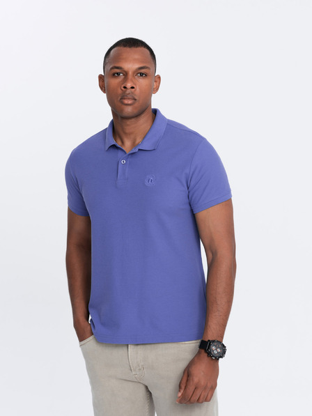 Ombre Clothing Lila Herren-Poloshirt Ombre Clothing