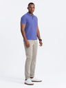 Ombre Clothing Lila Herren-Poloshirt Ombre Clothing