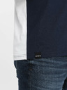 Ombre Clothing Rot-weißes Herren-T-Shirt aus Baumwolle Ombre Clothing