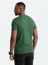 Ombre Clothing Grünes Herren-T-Shirt aus Baumwolle Ombre Clothing