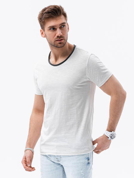 Ombre Clothing Cremefarbenes Herren-T-Shirt Ombre Clothing