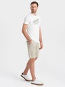 Ombre Clothing Beige Herren Cargo Shorts Ombre Kleidung