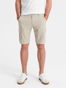 Ombre Clothing Beige Herren Cargo Shorts Ombre Kleidung