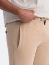 Ombre Clothing Beige Herren Basic Sweatpants Shorts Ombre Kleidung