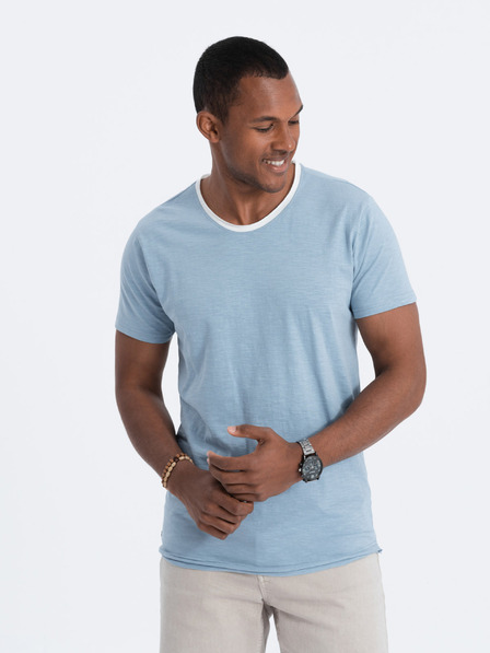Ombre Clothing Blaues Herrenhemd Ombre Clothing