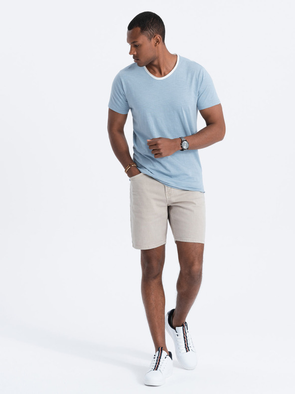 Ombre Clothing Blaues Herrenhemd Ombre Clothing