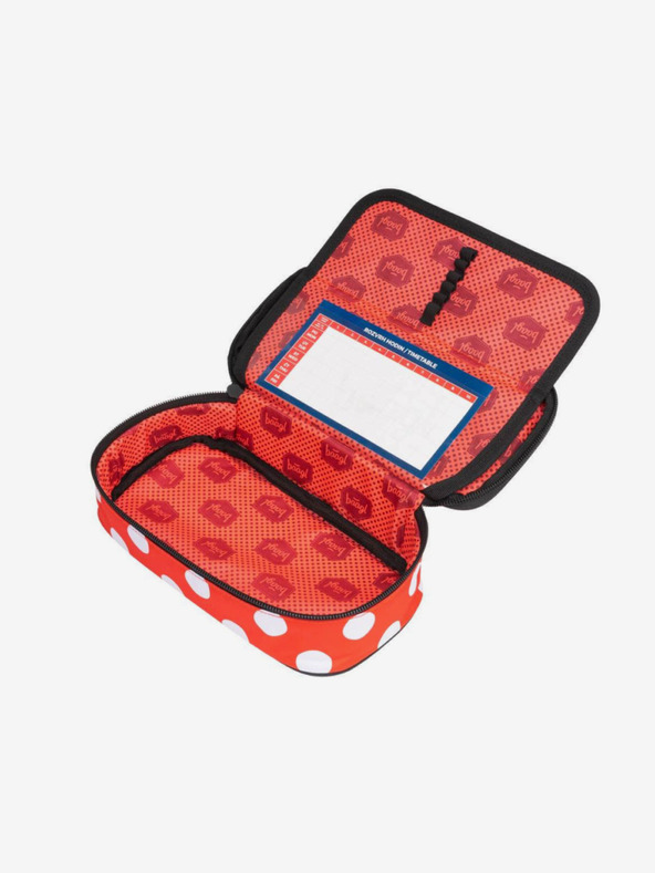 BAAGL  Rotes Schulmäppchen etue polka dots Baagl