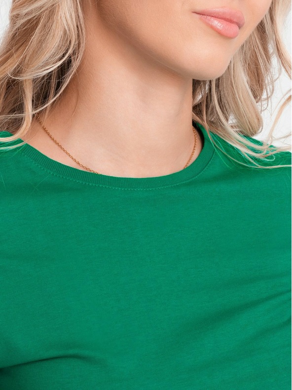 Edoti Damen Basic-T-Shirt LR - grün EDOTI