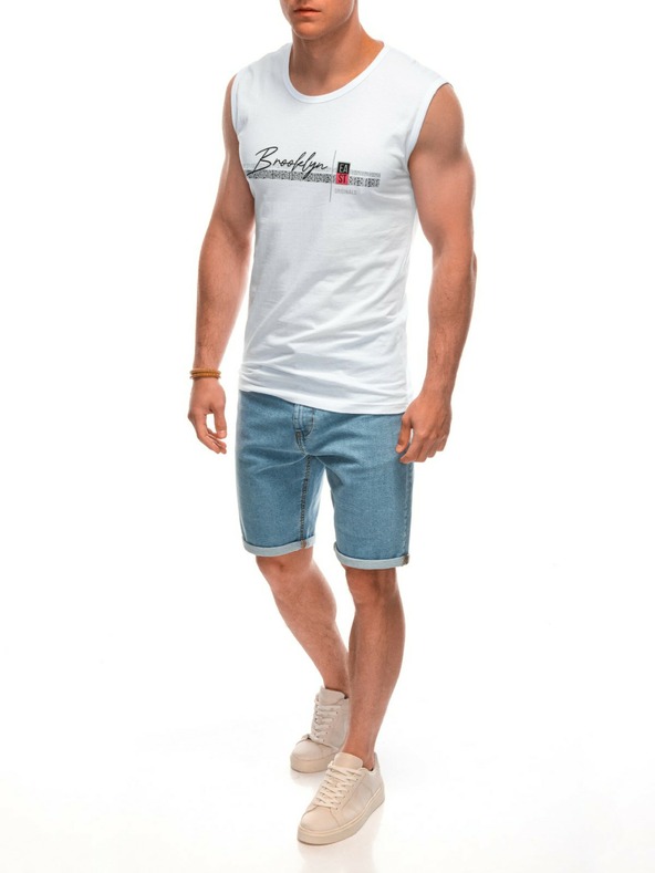 Edoti Herren-Boxershorts mit Aufdruck – weiß EDOTI