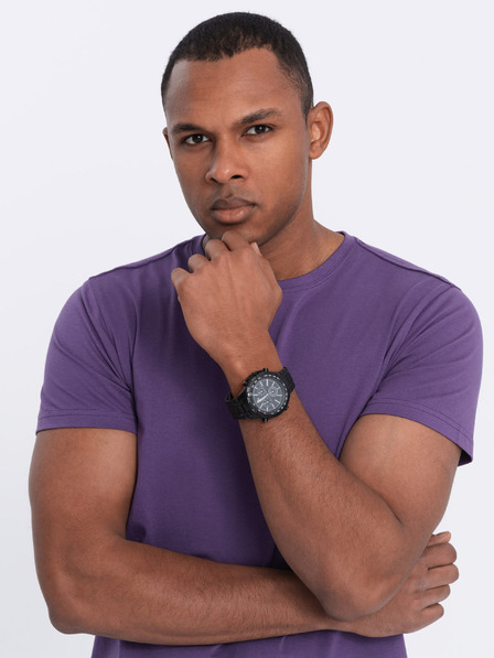Ombre Clothing Herren Klassisches Baumwoll-T-Shirt BASIC Ombre Clothing