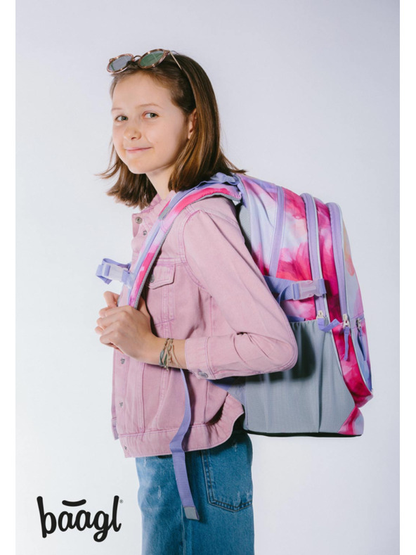 BAAGL  Rosa Schulrucksack Baagl Core Painting