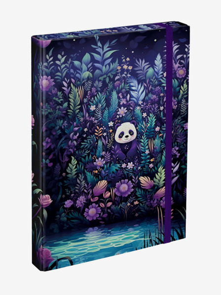 BAAGL  Lila Schulheftmappen A4 Baagl Jungle Panda