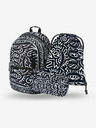 BAAGL  Schwarz gemustertes Schulset - Rucksack, Mäppchen, Tasche Baagl Core Element