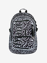 BAAGL  Schwarz gemustertes Schulset - Rucksack, Mäppchen, Tasche Baagl Core Element
