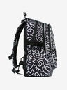 BAAGL  Schwarz gemustertes Schulset - Rucksack, Mäppchen, Tasche Baagl Core Element