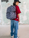 BAAGL  Schwarz gemustertes Schulset - Rucksack, Mäppchen, Tasche Baagl Core Element