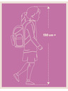 BAAGL  Lila Schulset - Rucksack, Mäppchen, Tasche Baagl Core Marble