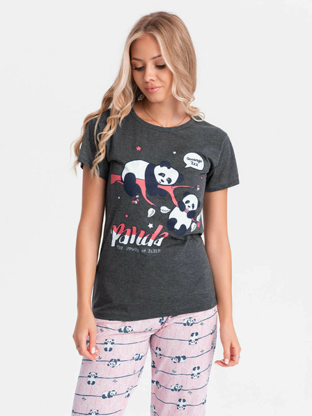 Edoti Damenpyjama – Graphit EDOTI