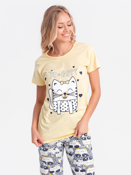Edoti Damenpyjama – gelb EDOTI