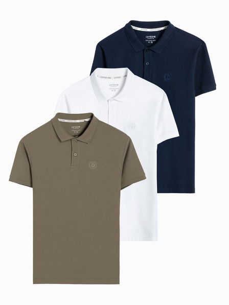 Ombre Clothing Poloshirt aus Piqué-Strick für Herren Ombre Clothing