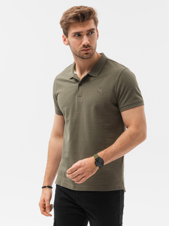 Ombre Clothing Poloshirt aus Piqué-Strick für Herren Ombre Clothing