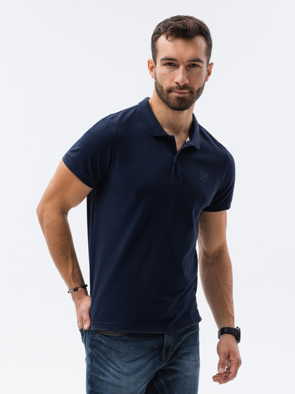 Ombre Clothing Poloshirt aus Piqué-Strick für Herren Ombre Clothing