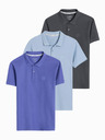 Ombre Clothing Poloshirt aus Piqué-Strick für Herren Ombre Clothing