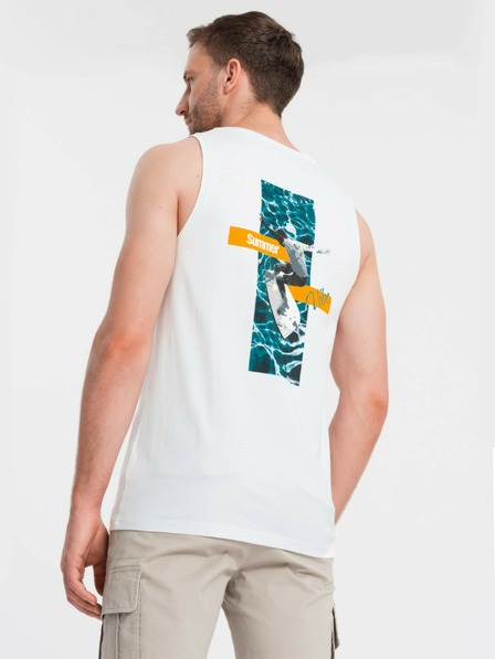 Ombre Clothing Herren Baumwoll-Top Summer Vibe mit Aufdruck Ombre Clothing