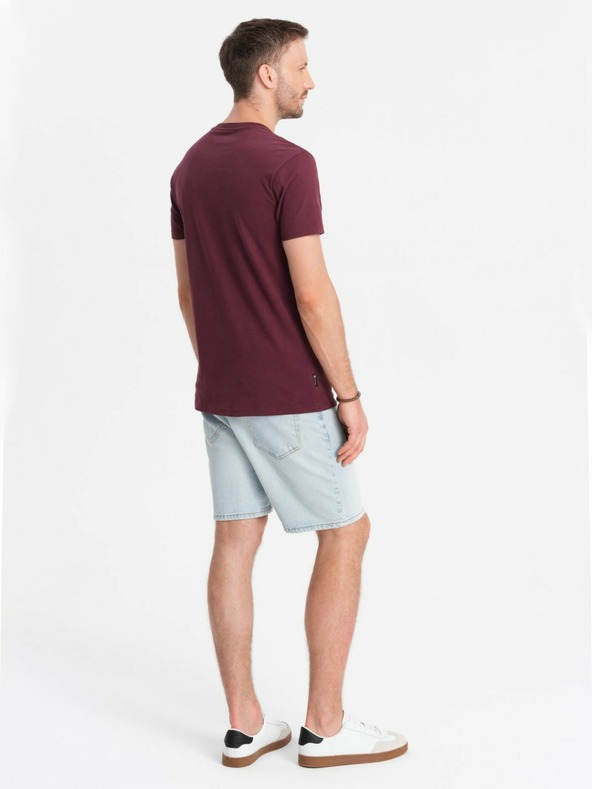 Ombre Clothing Herren T-Shirt aus Baumwolle mit Ombre-Taschenaufdruck Ombre Streetstyle Ombre Kleidung