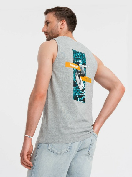 Ombre Clothing Herren Baumwoll-Top Summer Vibe mit Aufdruck Ombre Clothing