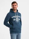 Ombre Clothing Herren Känguru bedrucktes Sweatshirt Ombre Kleidung