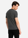 Ombre Clothing Gestreiftes Herren-T-Shirt mit Aufnäher Ombre Clothing