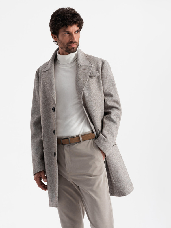 Ombre Clothing Einreihiger Herrenmantel Ombre Clothing