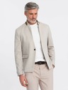 Ombre Clothing Ombre Clothing hellbraune Herrenjacke mit Stehkragen