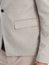 Ombre Clothing Ombre Clothing hellbraune Herrenjacke mit Stehkragen