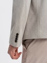 Ombre Clothing Ombre Clothing hellbraune Herrenjacke mit Stehkragen