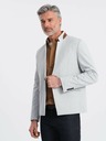Ombre Clothing Ombre Clothing hellbraune Herrenjacke mit Stehkragen
