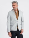Ombre Clothing Ombre Clothing hellbraune Herrenjacke mit Stehkragen