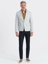 Ombre Clothing Ombre Clothing hellbraune Herrenjacke mit Stehkragen