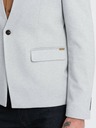 Ombre Clothing Ombre Clothing hellbraune Herrenjacke mit Stehkragen