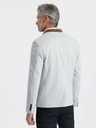 Ombre Clothing Ombre Clothing hellbraune Herrenjacke mit Stehkragen
