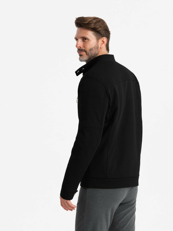 Ombre Clothing Herrenjacke mit Stehkragen und Taschen Ombre Clothing